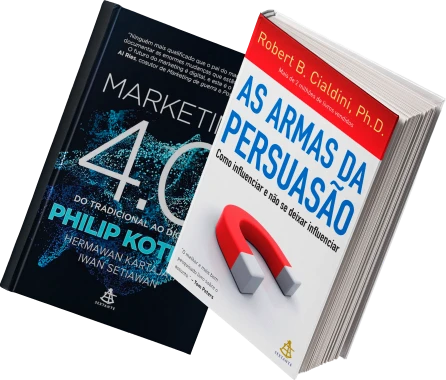 Livros de referência: Marketing 4.0 e Armas da Persuasão