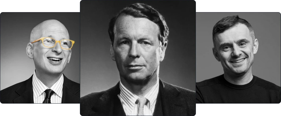 Seth Godin, David Ogilvy e Gary Vee — as mentes que treinaram o Scriptfy