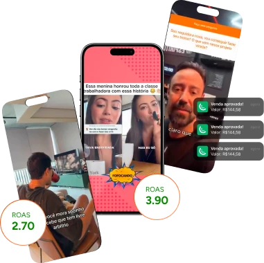 ROAS 2.70–3.90 com criativos gerados pelo Scriptfy